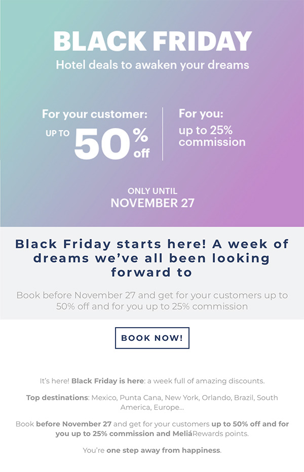 Black Friday starts here! A week of dreams we’ve all been looking forward to